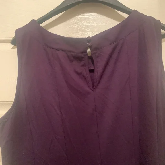 Purple Bejewled Flare Tail Dress - Picture 4 of 16